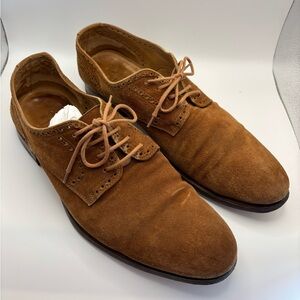 n.d.c. Suede Shoes 10 - 10.5 / EU43 Men's Caramel Brown Oxford Derby Style